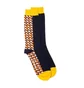 Henrik Vibskov Bounceback Socks (Schwarz / Orange)