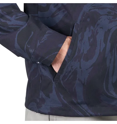 Dime Marble Coach Jacket (Navy)
