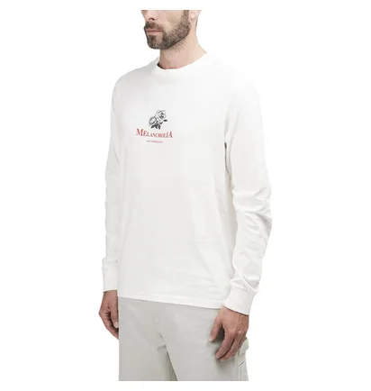Han Kjobenhavn Artwork Tee Long Sleeve (Weiss)