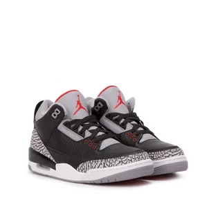 Air Jordan 3 Retro OG GS 'Black Cement' (Schwarz / Grau / Rot)