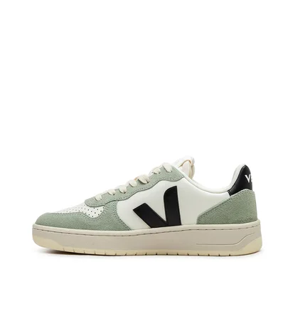 Veja WMNS V-10 Prime Leather (Beige / Grün / Schwarz)