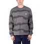 by Parra Stitched Skull Long Sleeve T-Shirt (Grau / Schwarz)