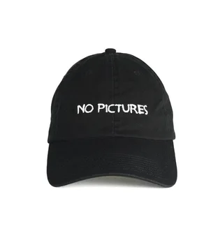 NASASEASONS Cap 'No Pictures' (Schwarz / Weiß)