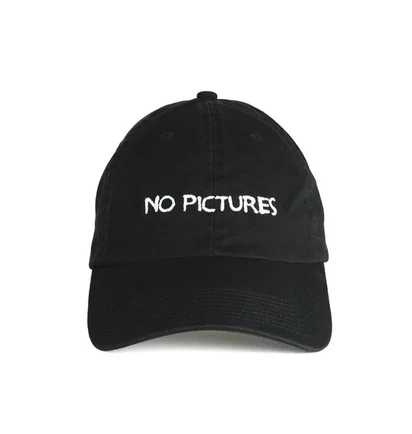NASASEASONS Cap 'No Pictures' (Schwarz / Weiß)