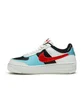 Nike WMNS Air Force 1 Shadow (Weiß / Türkis / Rot)