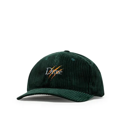Dime Dino Corduroy Cap (Dunkelgrün)