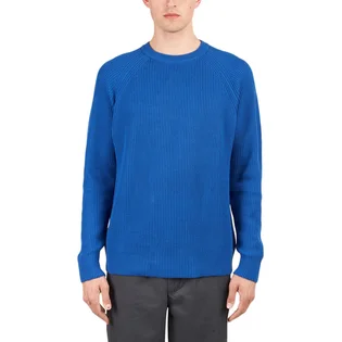 Norse Projects Roald Reverse Cardigan Stitch Pullover (Blau)