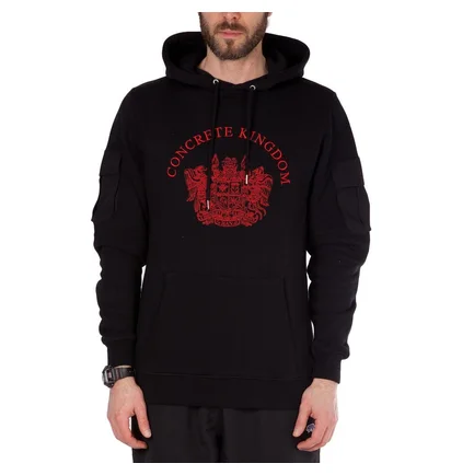 Han Kjobenhavn Casual Hoodie (Schwarz Sleeve Pocket)
