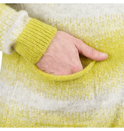 Pop Trading Company Knitted Cardigan (Grün / Beige)