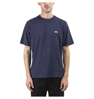 Stüssy Stock Logo Tee (Navy)