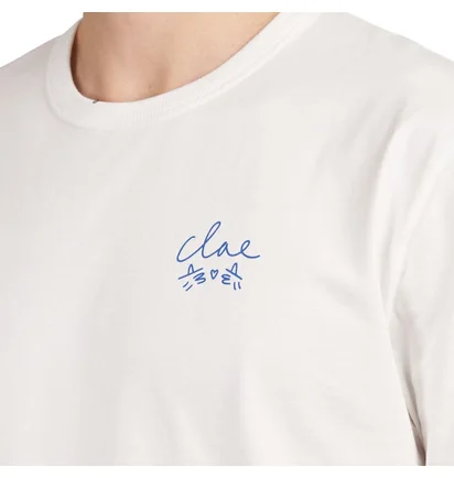 Clae x Lucas Beaufort T-Shirt (Weiß / Blau)