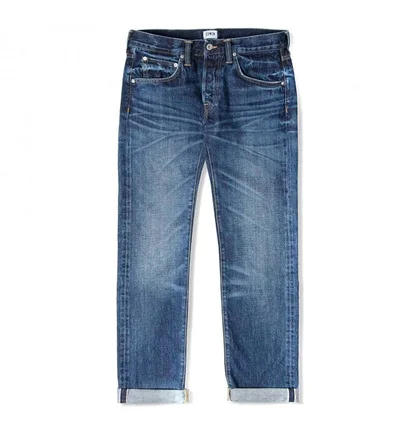 Edwin ED-55 Red Listed Selvage Denim Blue Contrast Clean Wash (Blau)