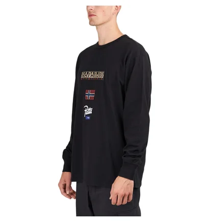 Napapijri x Patta Longsleeve Tee (Schwarz)