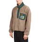 Brain Dead Teddy Sherpa Half Zip Jacket (Braun)