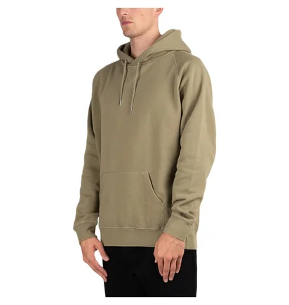 Pop Trading Company Logo Hooded Sweat (Oliv)