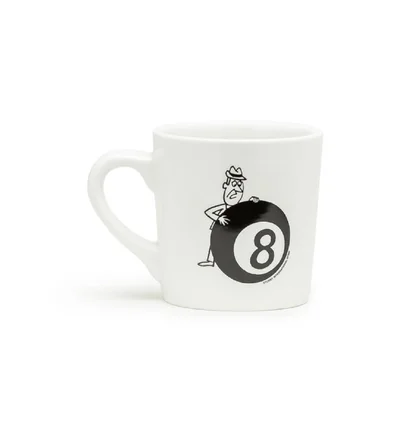 Stüssy Behind The 8 Ball Ceramic Mug (Cream)