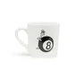 Stüssy Behind The 8 Ball Ceramic Mug (Cream)
