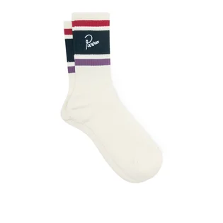Parra Striper Logo Crew Socks (Weiß / Multi)
