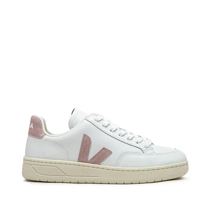 Veja WMNS V-12 Leather (Weiß / Rosa)