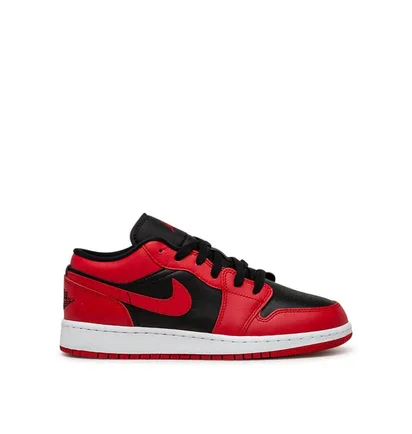 Air Jordan 1 Low 'Reverse Bred' GS (Rot / Schwarz)