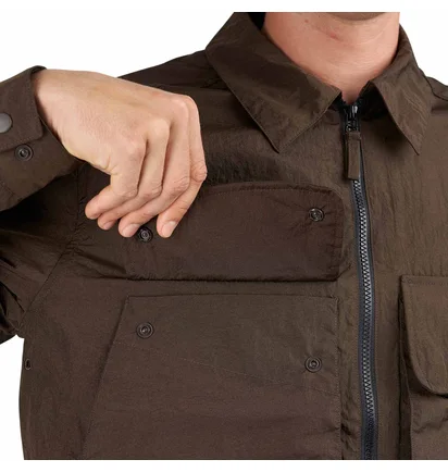 Pop Trading Company Boxer Overshirt (Braun)