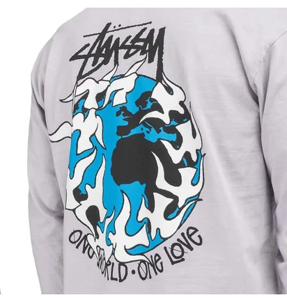 Stüssy One Love Pig. Dyed LS Tee (Lavendel)