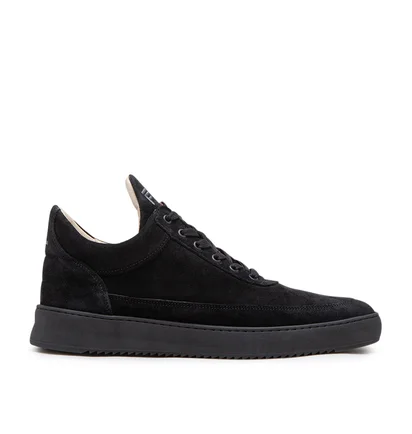 Filling Pieces Low Top Suede (Schwarz)