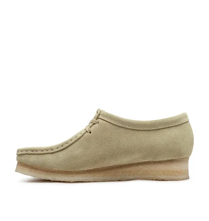 Clarks Wmns Wallabee Suede (Beige)