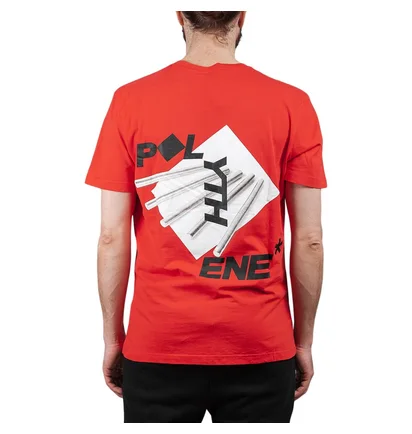 Polythene* Optics Metal Rod Short Sleeve T-Shirt (Rot)