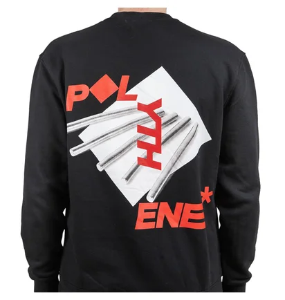 Polythene* Optics Metal Rod Crewneck Sweater (Schwarz)
