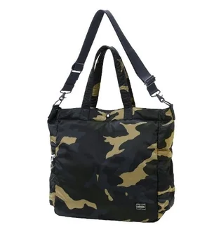 Porter by Yoshida Counter Shade 2 Way Tote Bag (Woodland Khaki)