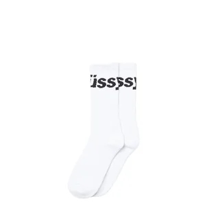Stüssy Jaquard Logo Socks (Weiß)