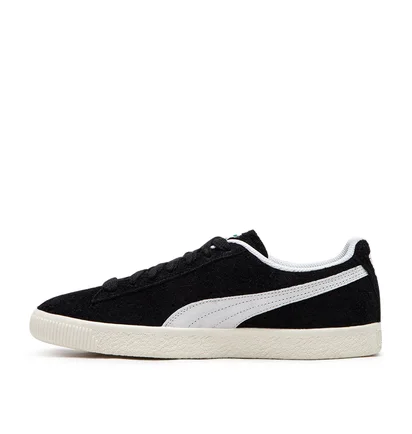 Puma Clyde Hairy Suede (Schwarz / Weiß)