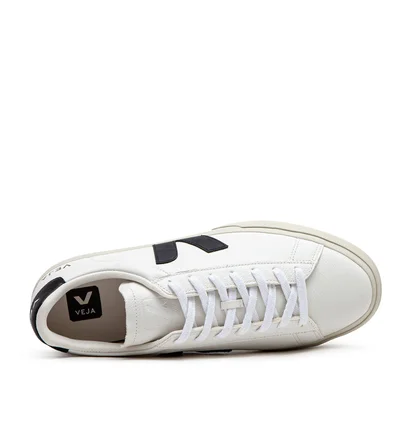 Veja Campo Chromefree Leather (Weiß / Schwarz)