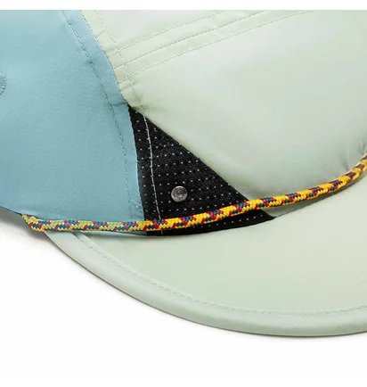 Klättermusen Runa Five Panel Cap (Blau / Grün)