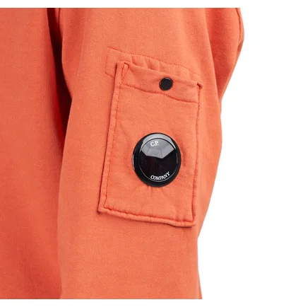 C.P. Company Cotton Fleece Resist Dyed Sweatshirt (Orange)
