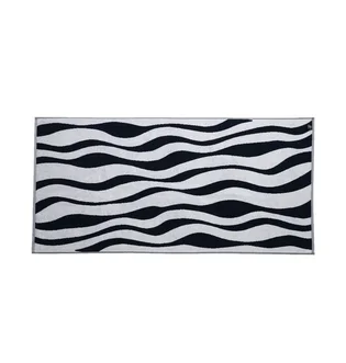 by Parra Waves Of The Navy Bath Towel (Navy / Weiß)