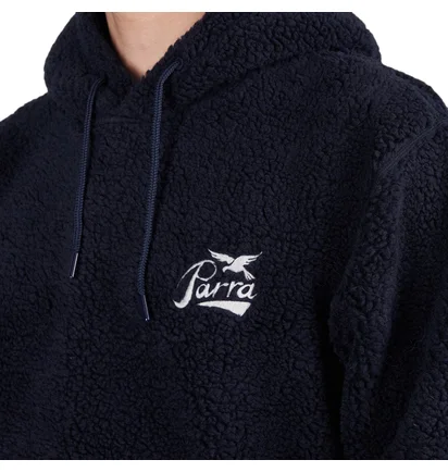 Parra Pencil Bird Polar Fleece Hoodie (Navy)