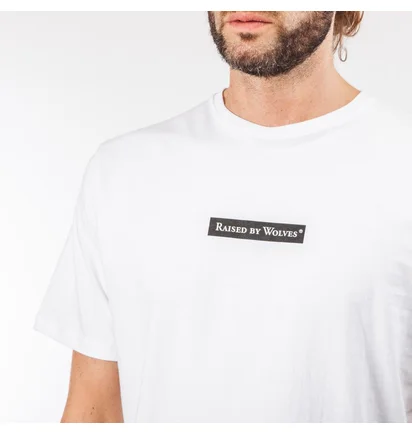 Raised by Wolves Registered Box Logo T-Shirt (Weiß)