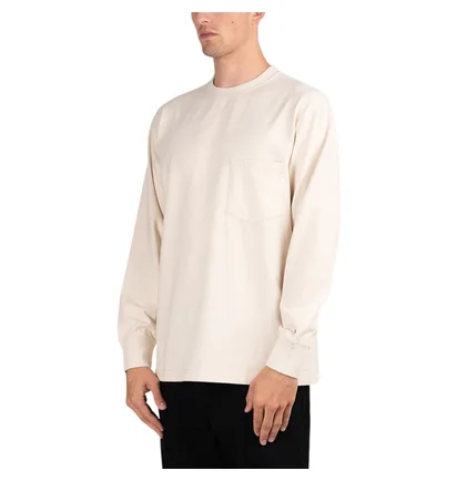 Snow Peak Recycled Cotton Long Sleeve T-Shirt (Beige)