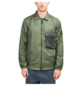 Stone Island Lamy Flock Overshirt (Olive)