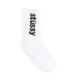 Stüssy Helvetica Jacquard Crew Socks (Weiß)