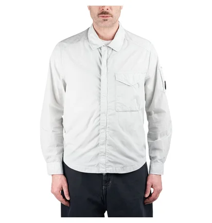 C.P. Company Chrome-R Full Zip Overshirt (Grau)