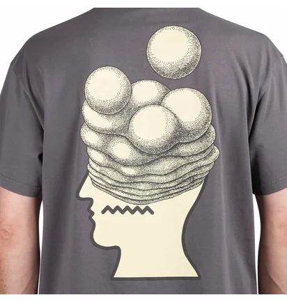 Brain Dead Brain Growth T-Shirt (Grau / Gelb)