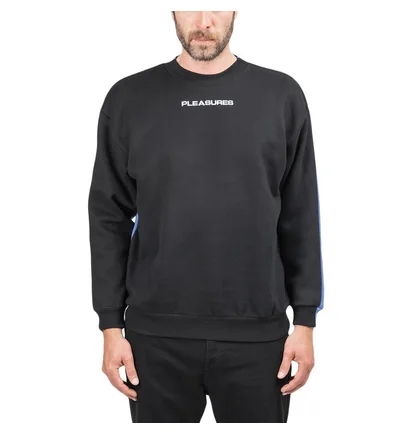 Pleasures Experience Blocked Crewneck (Schwarz / Blau)