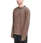 Stüssy Bali Longsleeve Crew (Braun / Schwarz)