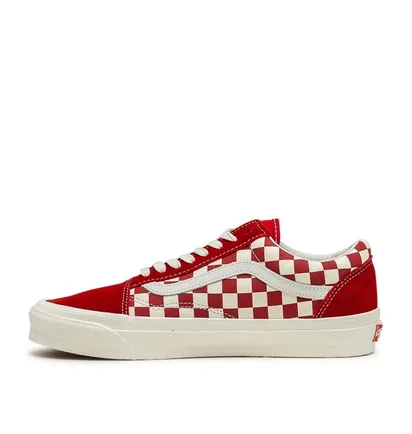 Vans Vault UA OG Old Skool LX (Rot / Checkerboard)