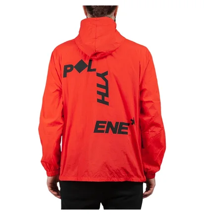 Polythene* Optics Nylon Zipped Windbreaker (Rot)