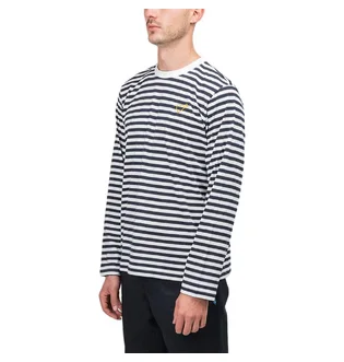 adidas X Human Made LSL Tee (Blau / Weiß)