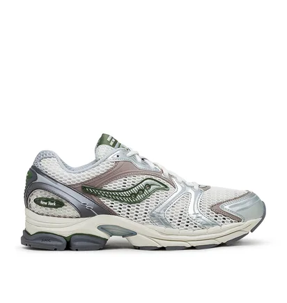 Saucony x Minted NY ProGrid Triumph 4 (Weiß / Silber / Grün) – Saucony
